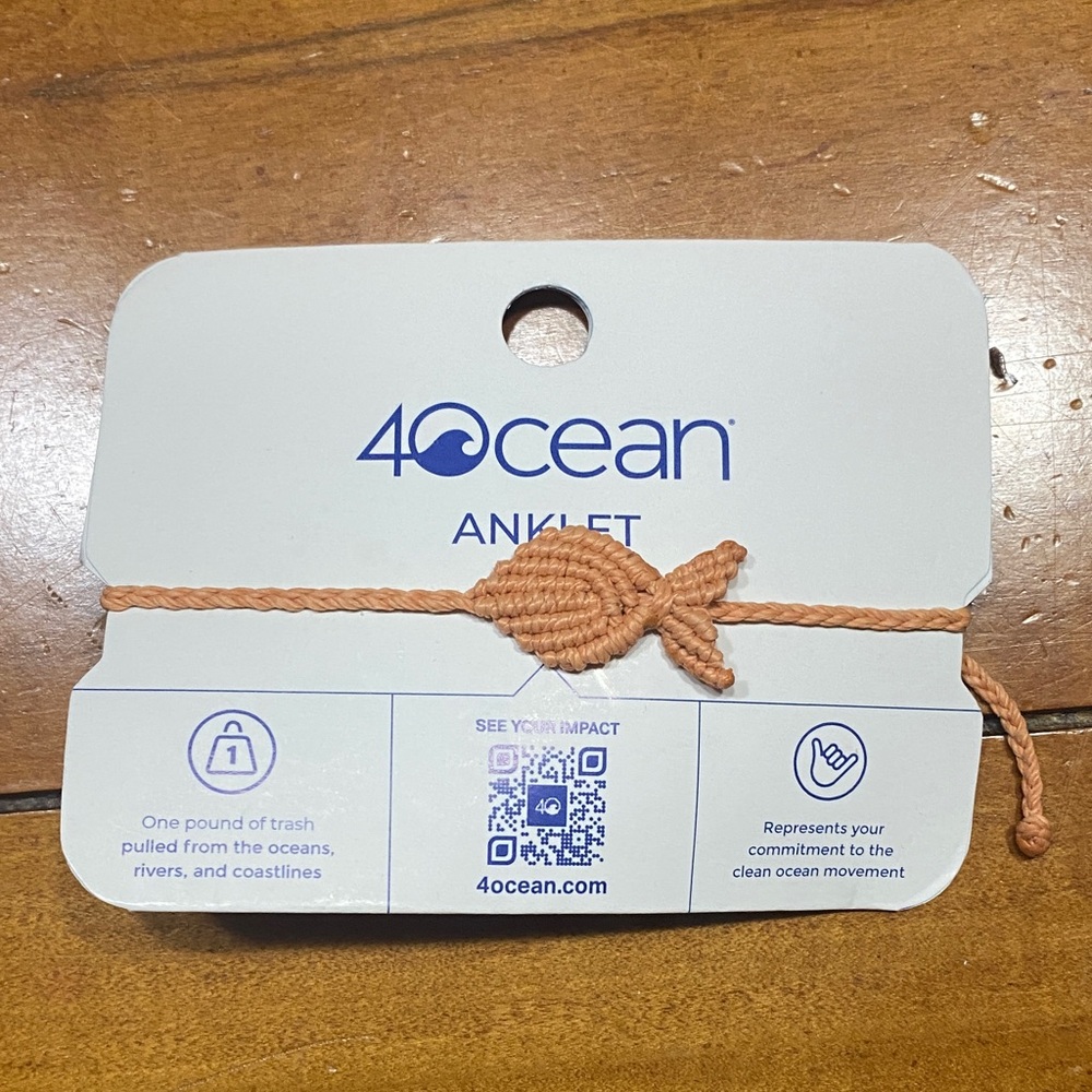 4Ocean Anklet. Funds a global cleanup operation. NWT